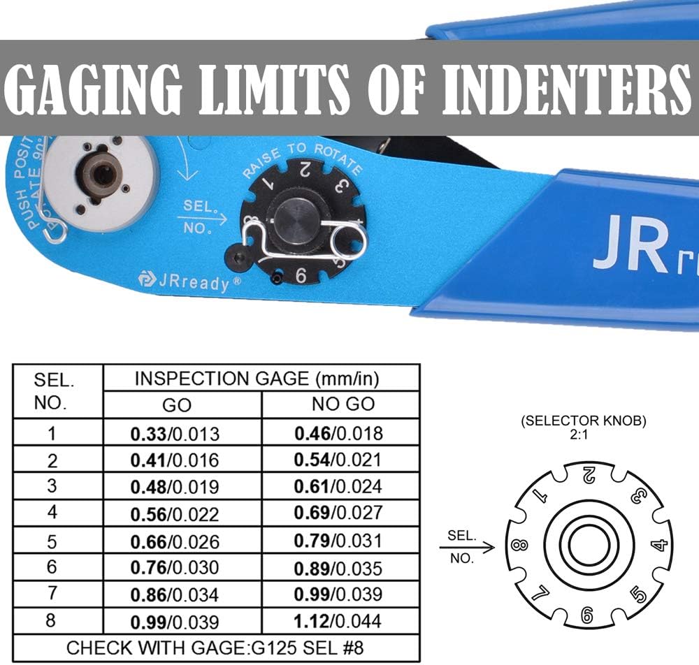 Exclusive JRready YJQ-W1A M22520 2 01 Aviation Hand Crimp Tools Wire Cable Pin Socket Crimper for Cable Assembly 20-32AWG
