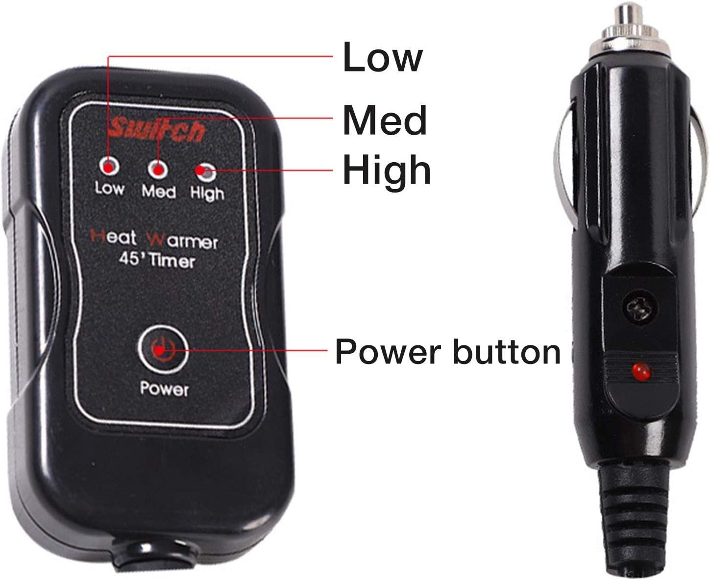 Electric Car Blanket,12V Polar Fleece Blanket Heated Blanket for Car Trucks Winter Cold Weather Heated Car Blanket, 110X145cm