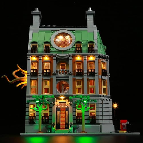 BrickBling Luz LED para Lego Sanctum Sanctorum 76218 Juego de construcción modular, luces creativas para Lego 76218 idea de regalo para fanáticos de
