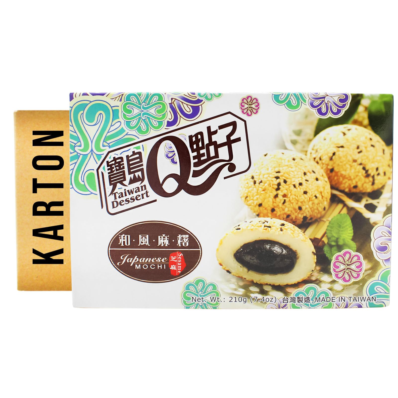He Fong Sesam Mochi (24x210g) + 2 Papa Vo Stäbchen