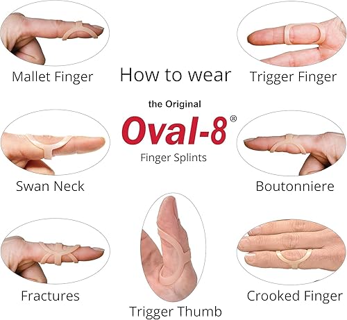 Miniatura 4 de Conjunto de férula oval-8 para dedos graduada 1 1