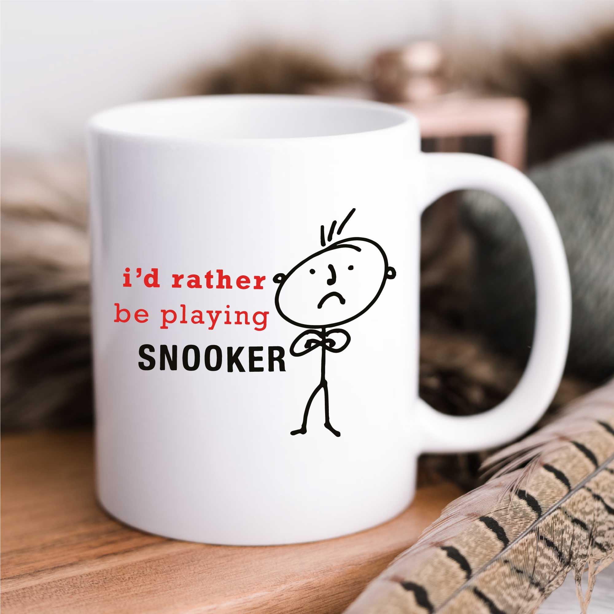 60 Second Makeover Limited Men's I'd Rather Be Playing Snooker Mug Fathers Day Dad Funny Boyfriend Friend Birthday Christmas Husband