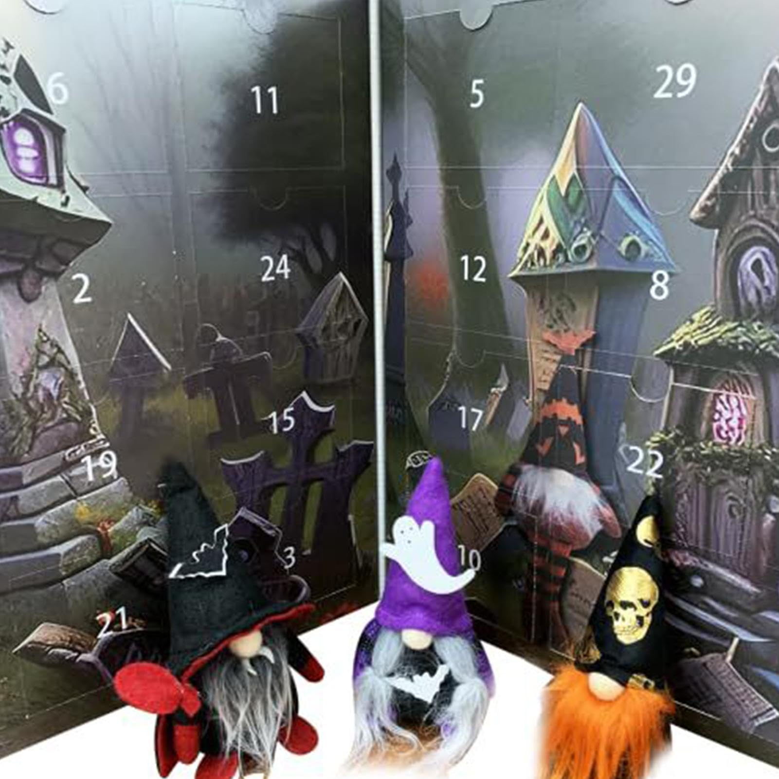Calendrier Avent Gnome Vacances Gnomes Calendrier De L'avent Isolé Illustration Vectorielle Calendrier De L'avent 2024 Dessin