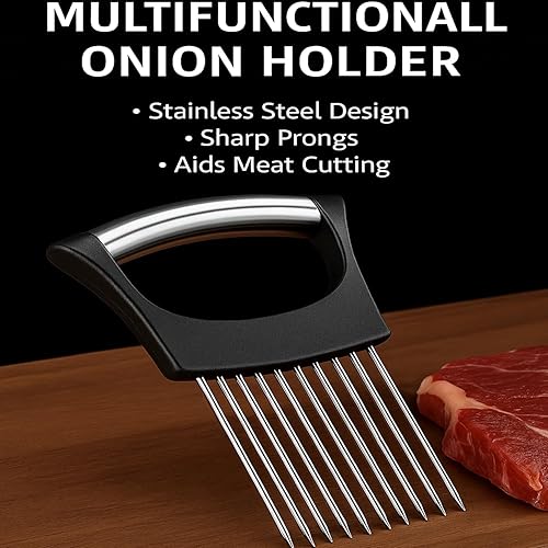 Miniatura 2 de Picador de cebolla de acero inoxidable mejorado 2025, rebanador para carne, cebolla, papa, tomate, utensilio de cocina