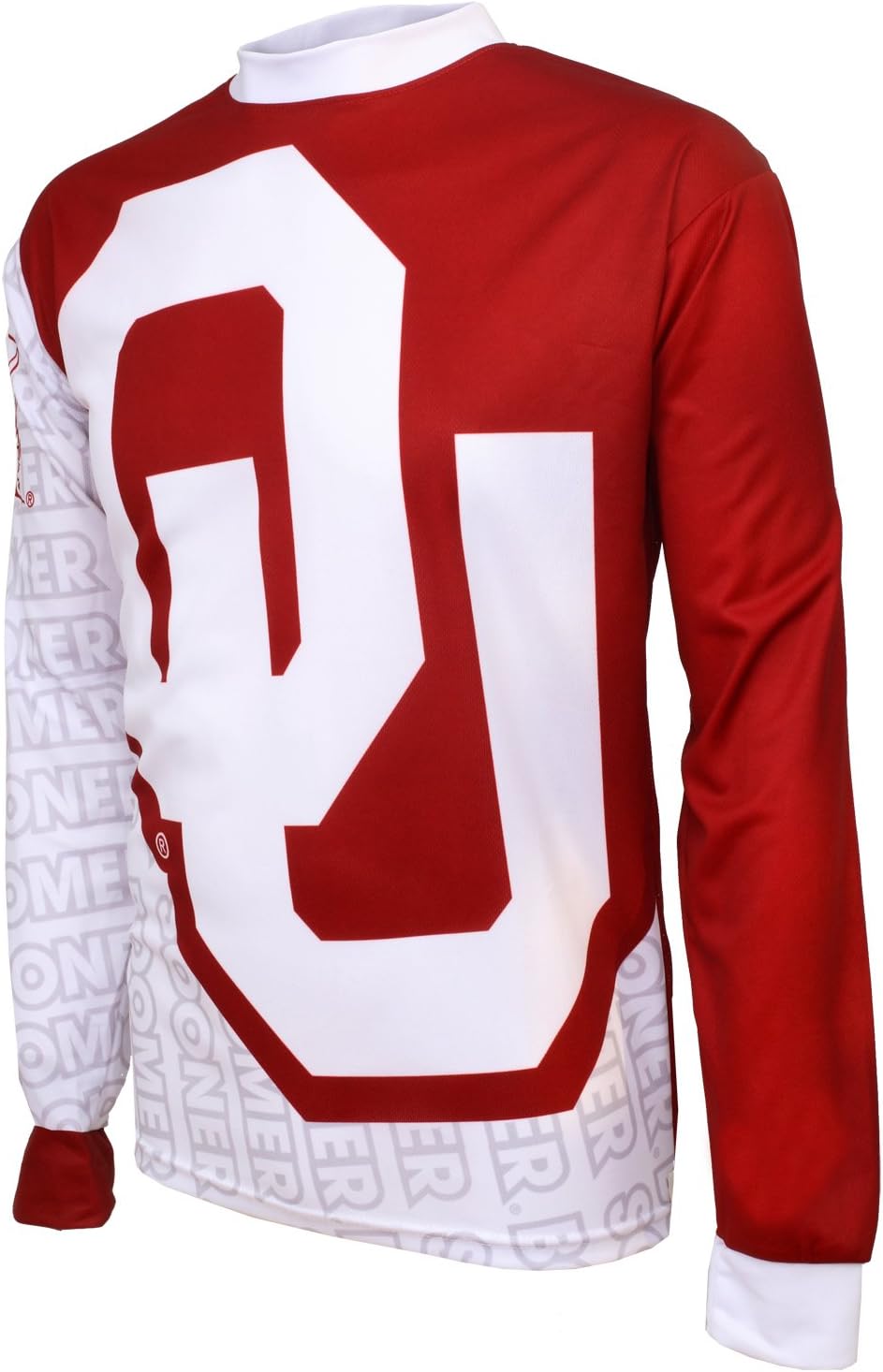 NCAA Oklahoma Sooners Mountain Bike Cycling Jersey (Red/White, Small)