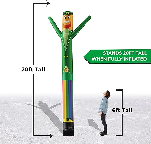 Miniatura 3 de LookOurWay Air Dancers - Tubo inflable para hombre  20 pies de alto para promoción de negocios (soplador no incluido), temática del día de San