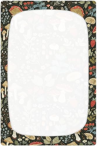 Miniatura 3 de Kigai Fitted Crib Sheet for Boys Girls,Mushroom Strawberry Jersey Knit Baby Sheet for Standard Crib and Toddler Bed Mattresses, Cozy Soft