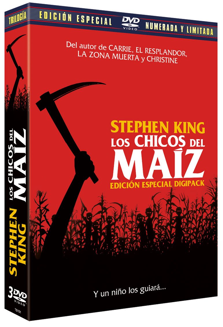 Los Chicos del Maiz I-II y III Edición Digipack Lenticular Limitada y Numerada Coleccionista DVD z 8 postales Children of The Corn I-II-III