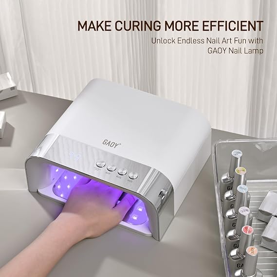 GAOY Professional UV Nail Lamp, Big Cavity Design for Long Nails, 36 LED Fast Curing Light with Infrared Sensor for Salon Gel and Acrylic Polish