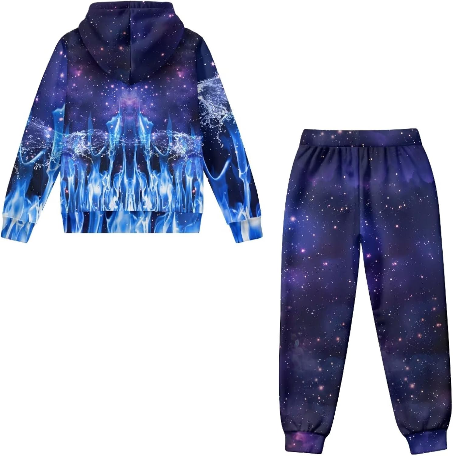 Boys' Tracksuits 2 Piece Zip Up Cozy Hoodie and Sweat Pants Jogger Set Sweatsuit with Pocket