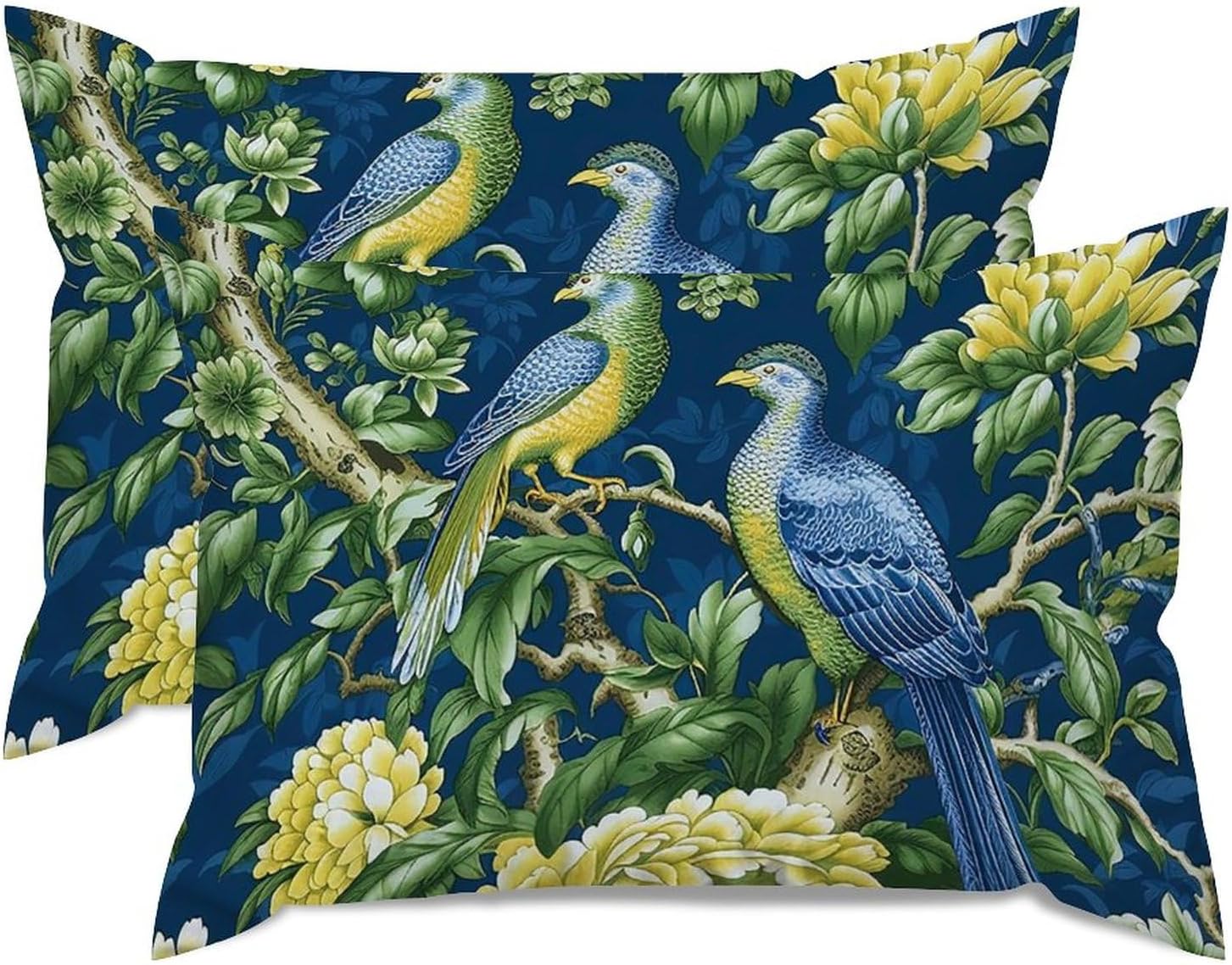 Set of 2 Lumbar Pillow Cover Pagoda Garden Imperial Green Throw Pillow Case Japanese 20x30in Decorative Pillow Home Cotton Linen Traditional Square Cushion Cover for Sofa Couch Patio Car