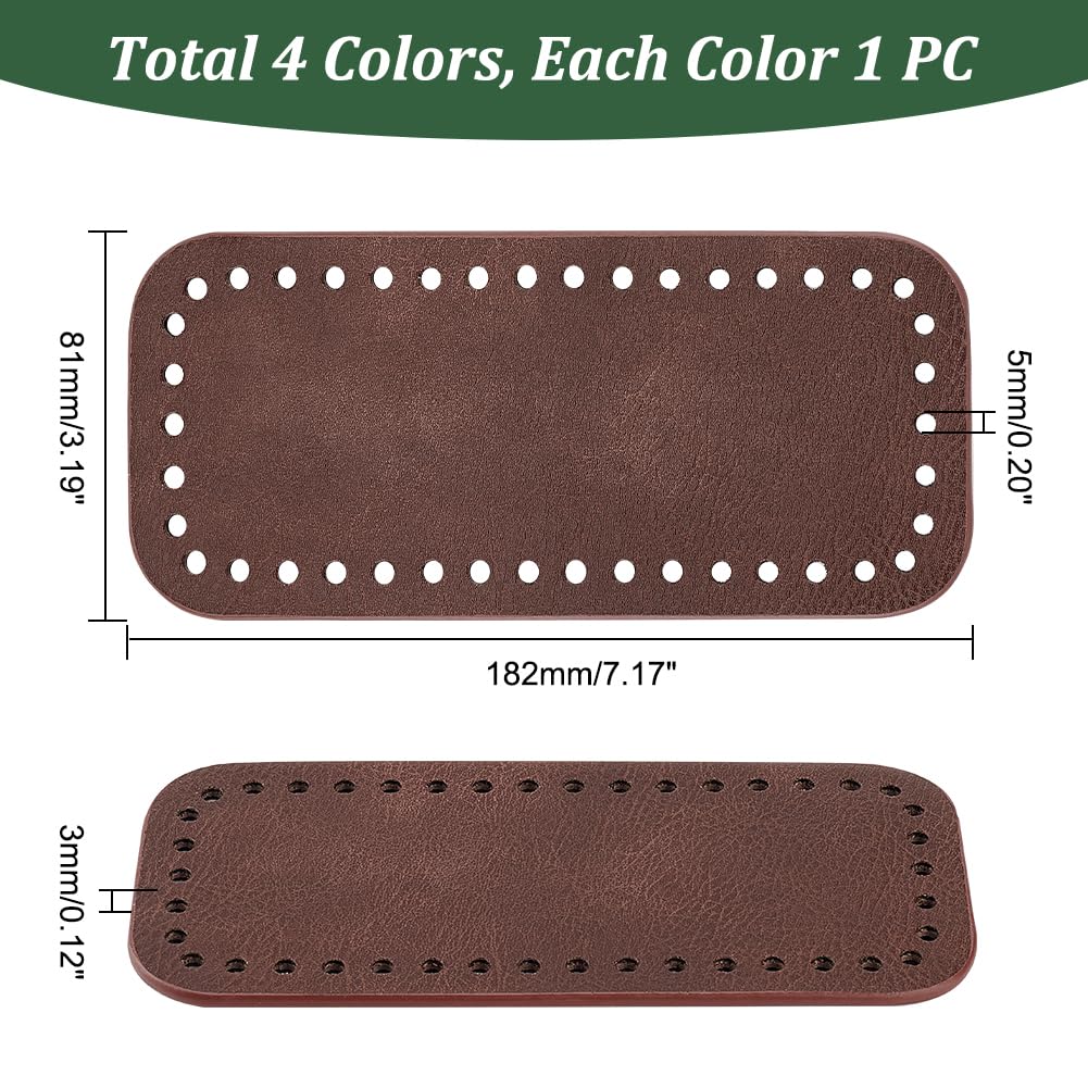 PH PandaHall 3D Bag Shaper Pads - 2pcs Boat Shape PU Leather Bottom Insert For DIY Crochet & Tote Bags - View #11