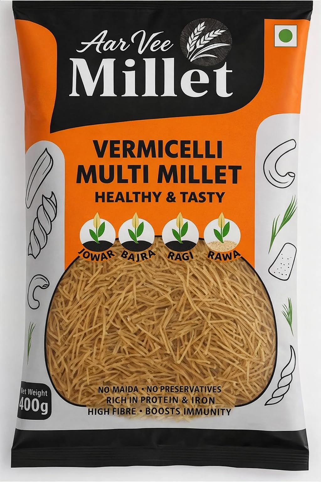 AarVee Multi Millet Vermicelli, Healthy and Tasty Vermicelli, 400g-image-23