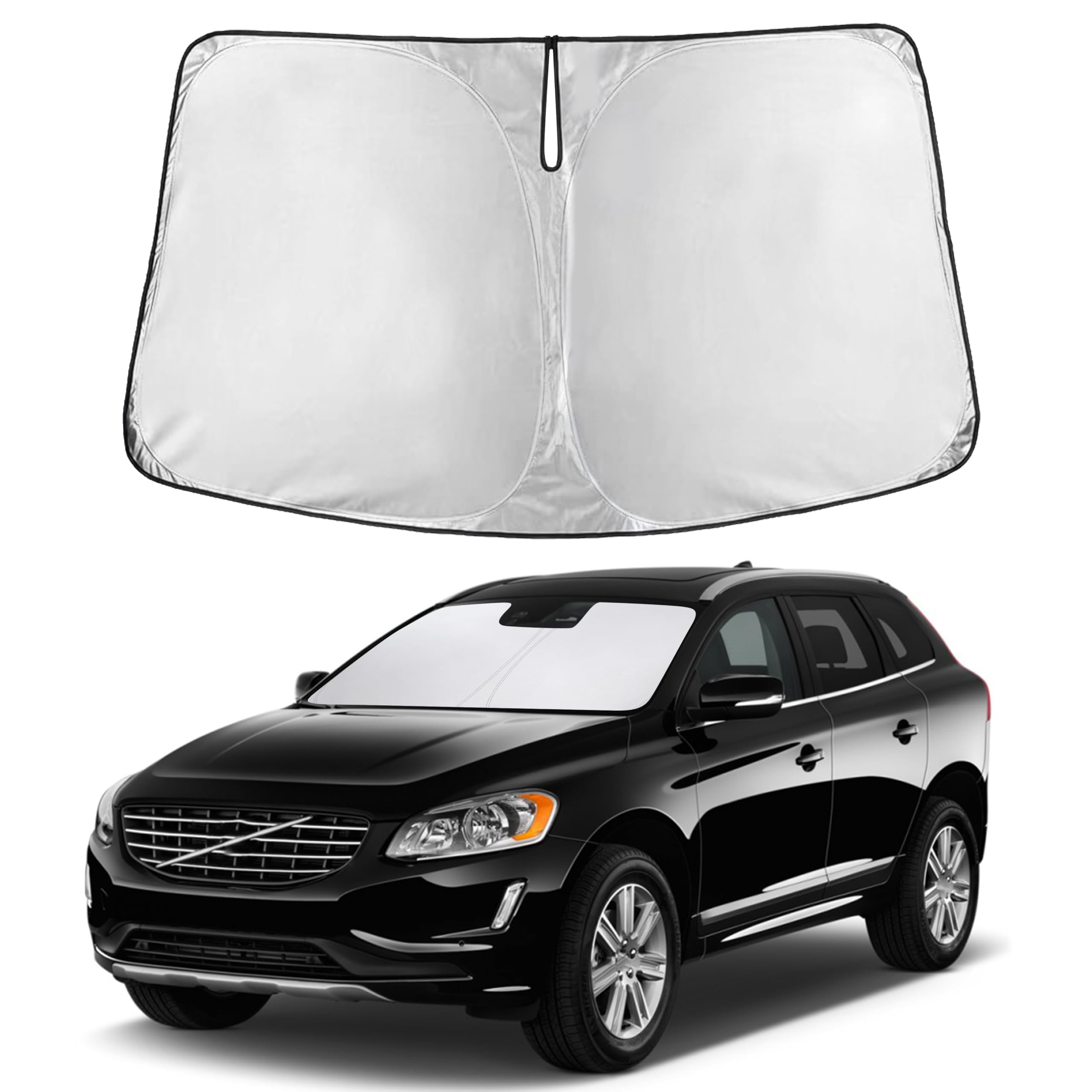 EcoNour Windshield Sunshade Compatible for Volvo XC60 2010-2015 2016 2017