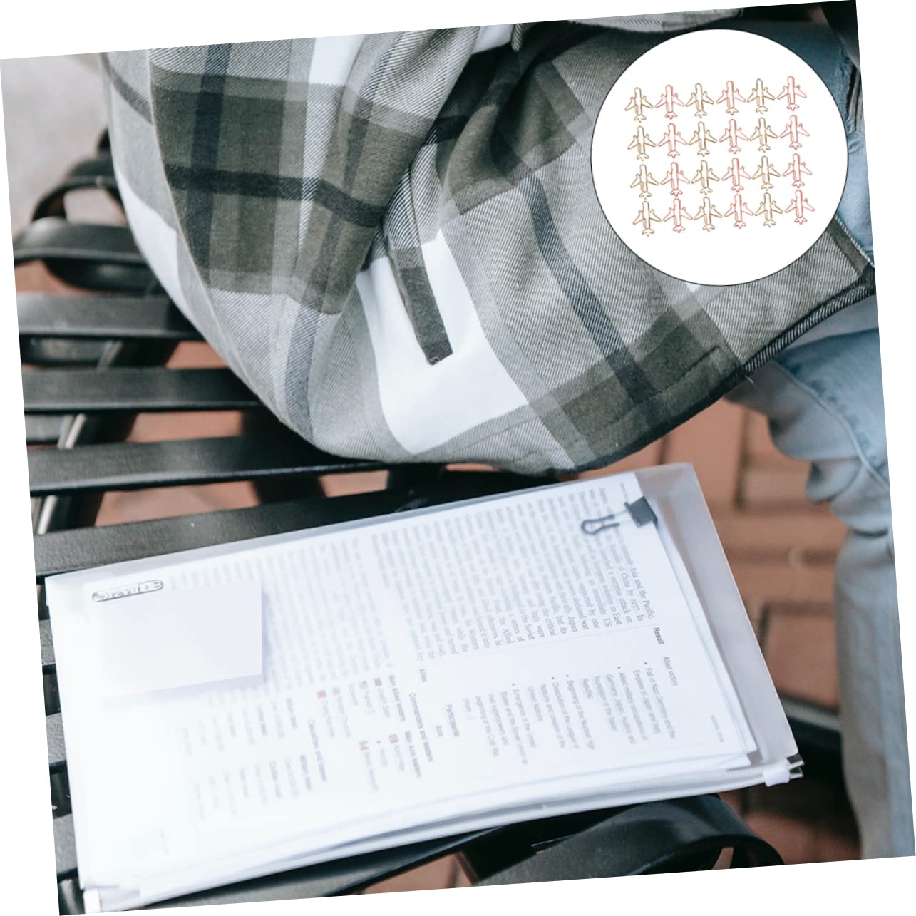 STOBOK 96stücke Kreative Büroklammern Flugzeugform Bunte Lesezeichen Clips Für Schule Büro Und Bastelarbeiten Für Notizen Fotos Memos Und Scrapbooking