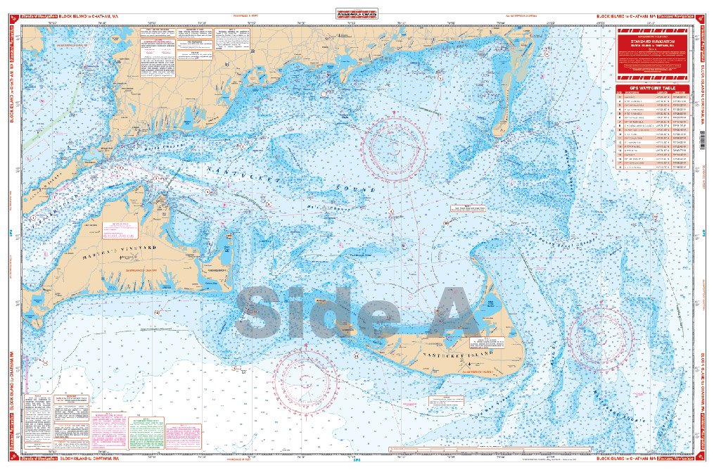 Waterproof Charts, Standard Navigation, 50 Block Island to Chatham