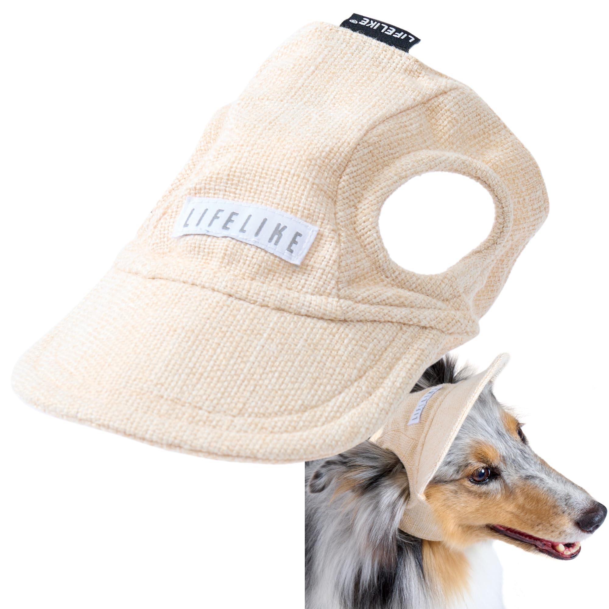 Amazon | 【LIFELIKE公式】ナチュラルキャップ 犬 帽子 耳だし 夏 犬の 