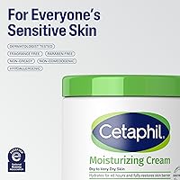 Vista 7 de Cetaphil - Crema hidratante para cara y cuerpo, crema hidratante para piel seca a muy seca, sensible, nueva de 16 onzas, paquete de 2 piezas, libre