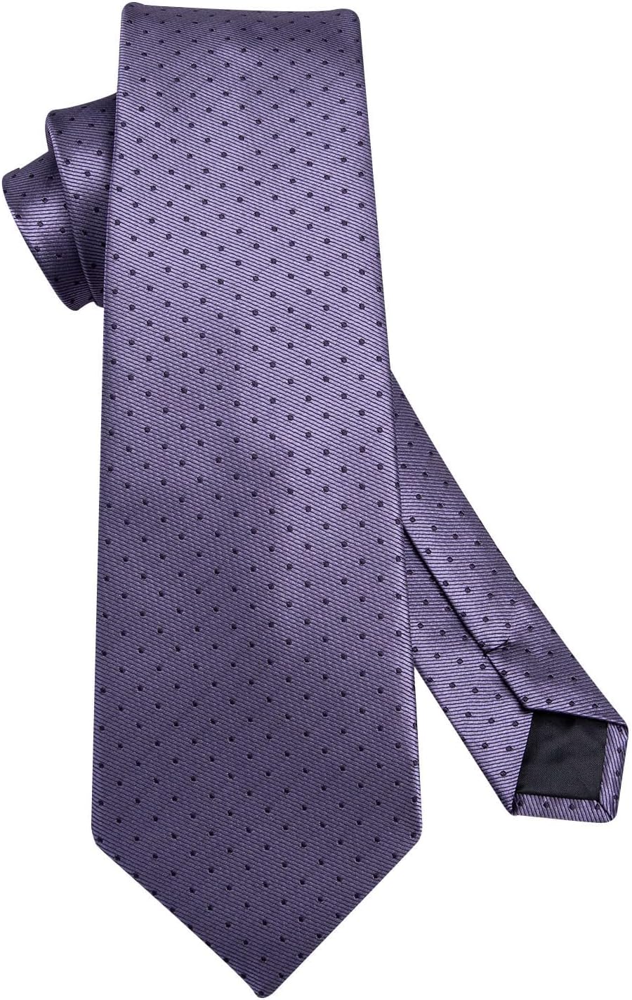 HISDERN Ties for Men Plaid Checkered Tie with Pocket Square Woven Business Formal Necktie Handkerchief Set Wedding Party - Image 4