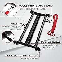 Vista 3 de Yes4All Glute Ham Glider, Exercise Wheels for Home Gym Fitness, Glute Hamstring, Booty Building