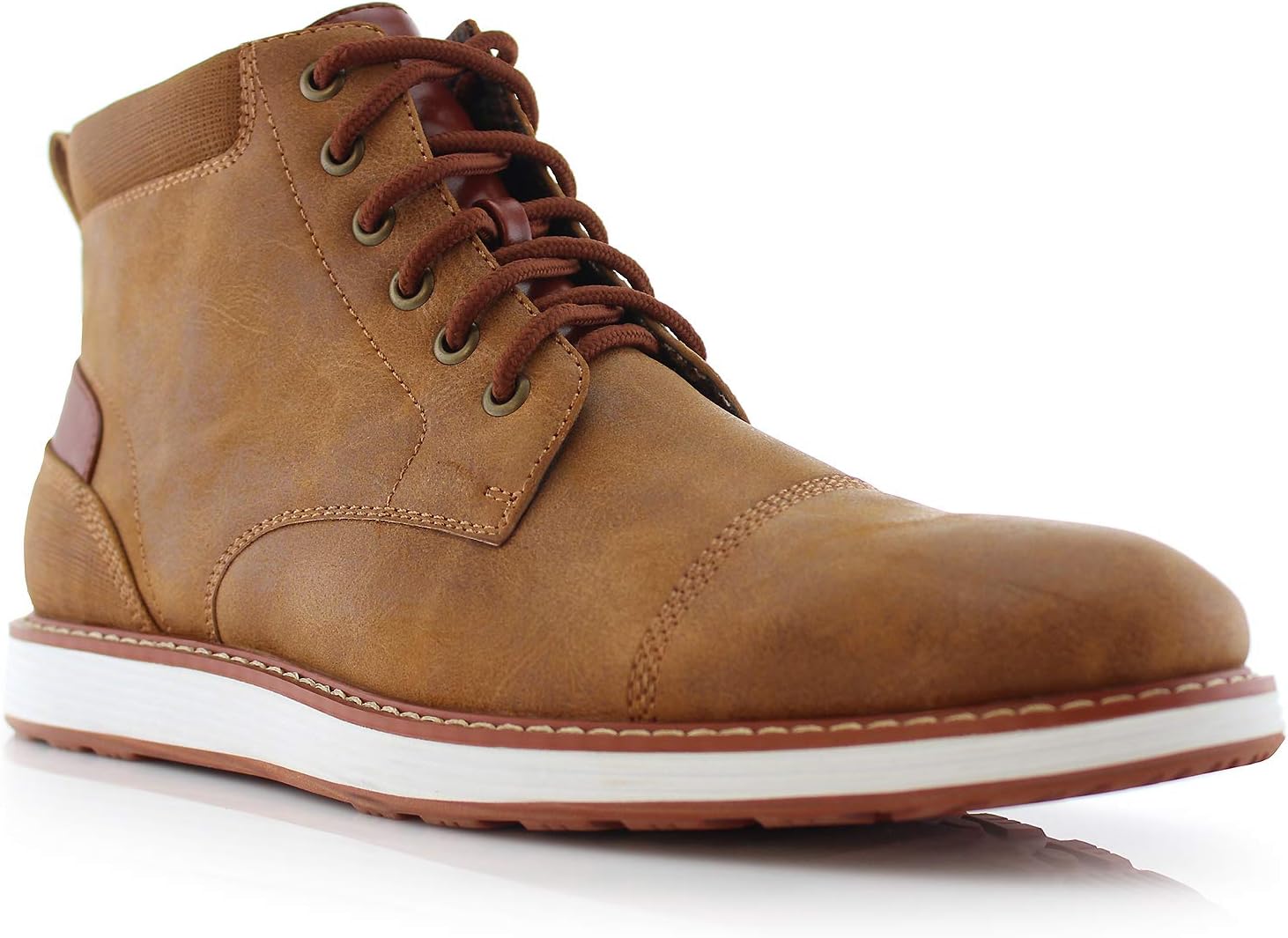 Men's Chukka Sneaker Boot | Casual Cap Toe Ankle Boot Hybrid with Lightweight Sole |