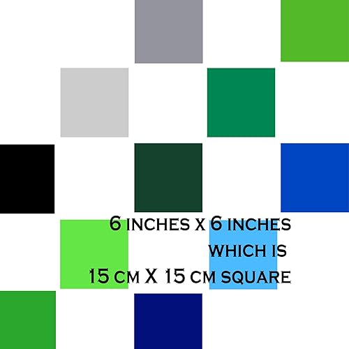 Miniatura 2 de Colorful Square Tile wall Sticker for Bathroom, Bathroom stickers, Tile transfer, Kid wall art, Tile wall stickers, Nursery sticker