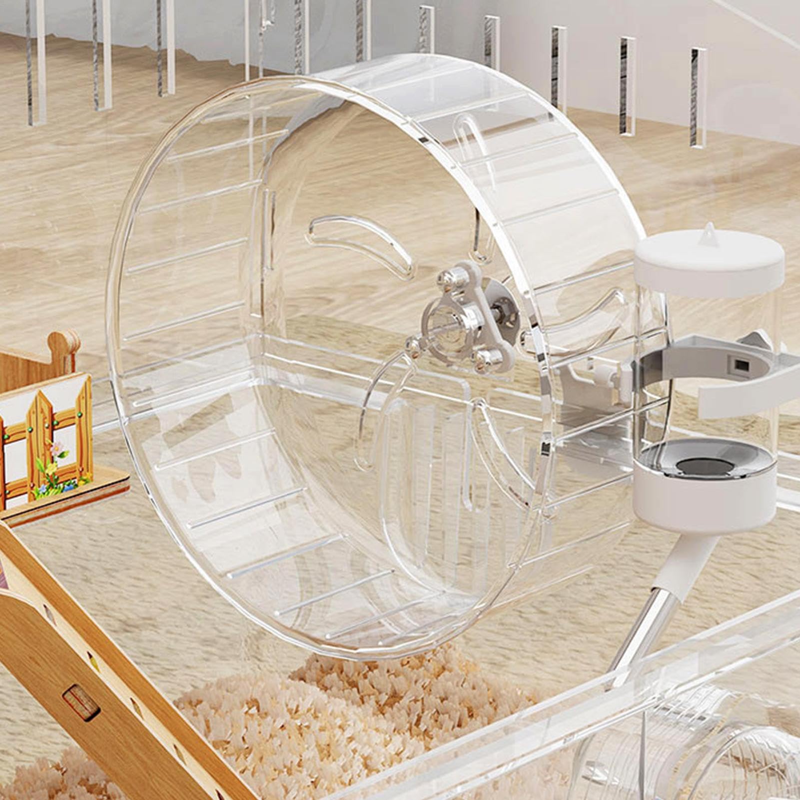 Jaula para animales pequeños – Recinto para hámster acrílico transparente de doble capa, sala de cría y observación | Perfecto para interiores y exteriores, diseño ventilado desmontable, accesorio