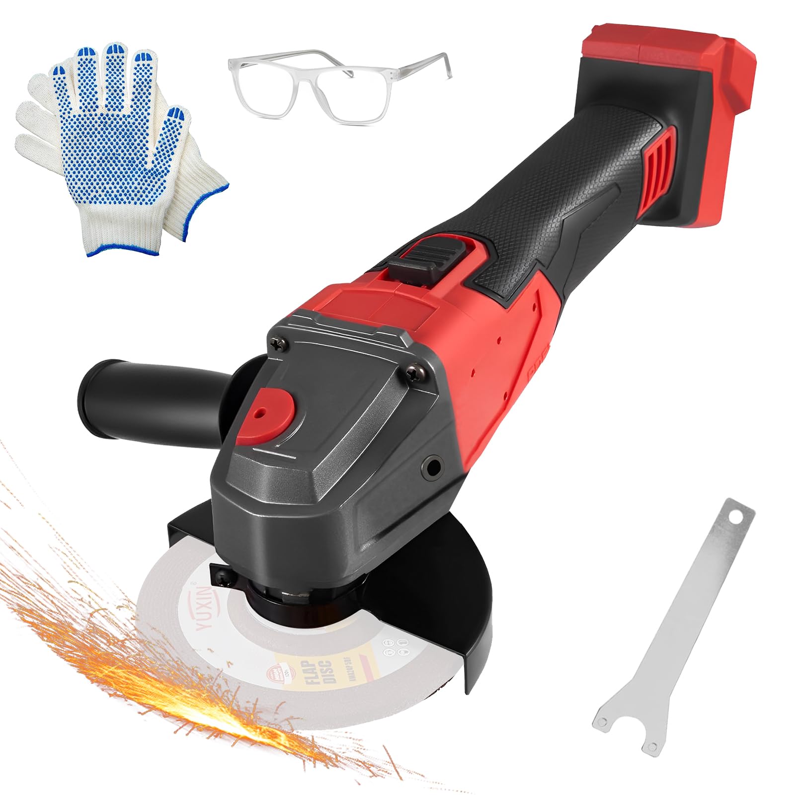 Milwaukee HD 18 AG Meuleuse D'angle Sans Fil 115 Mm + 1x Batterie M18 B4 4 0 Ah Sans Chargeur 83616103