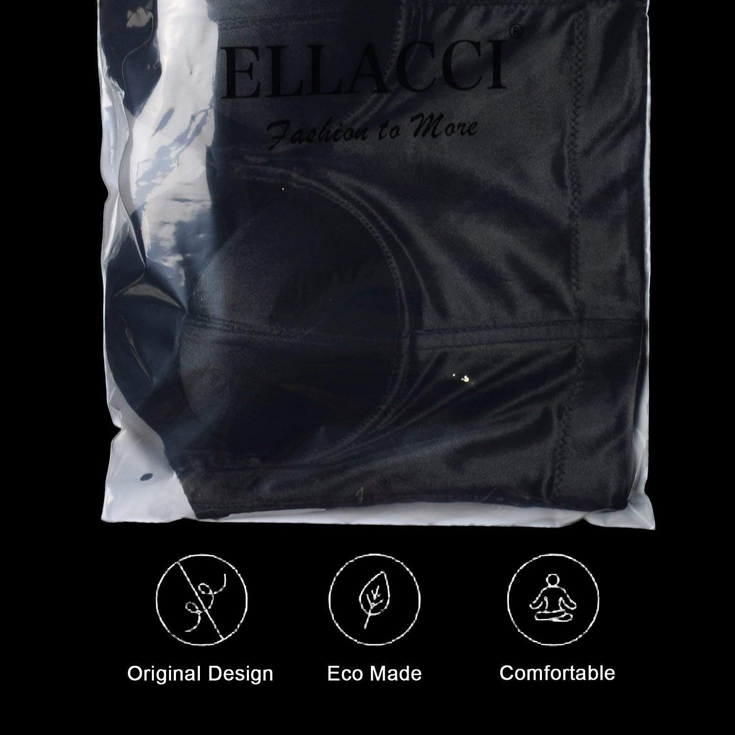 ELLACCI Velvet Soft Bustier Crop Top Push Up Women's Corset Top Bra Black - Image 6