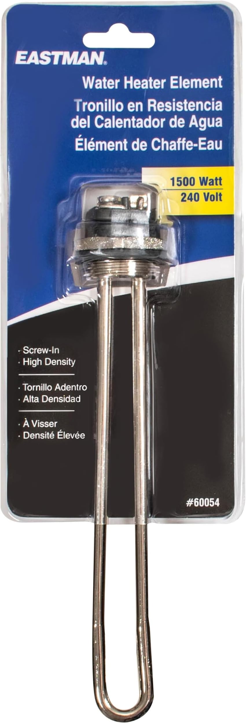 Eastman 60054 Straight Water Heater Element, 240V x 1500W