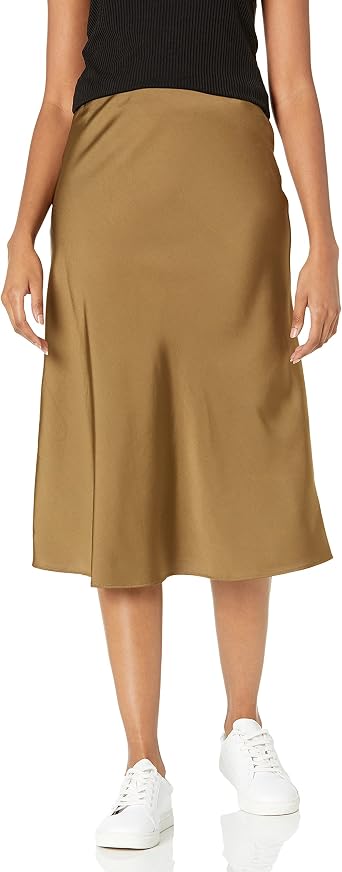 The Drop Womens Maya Silky Slip Skirt