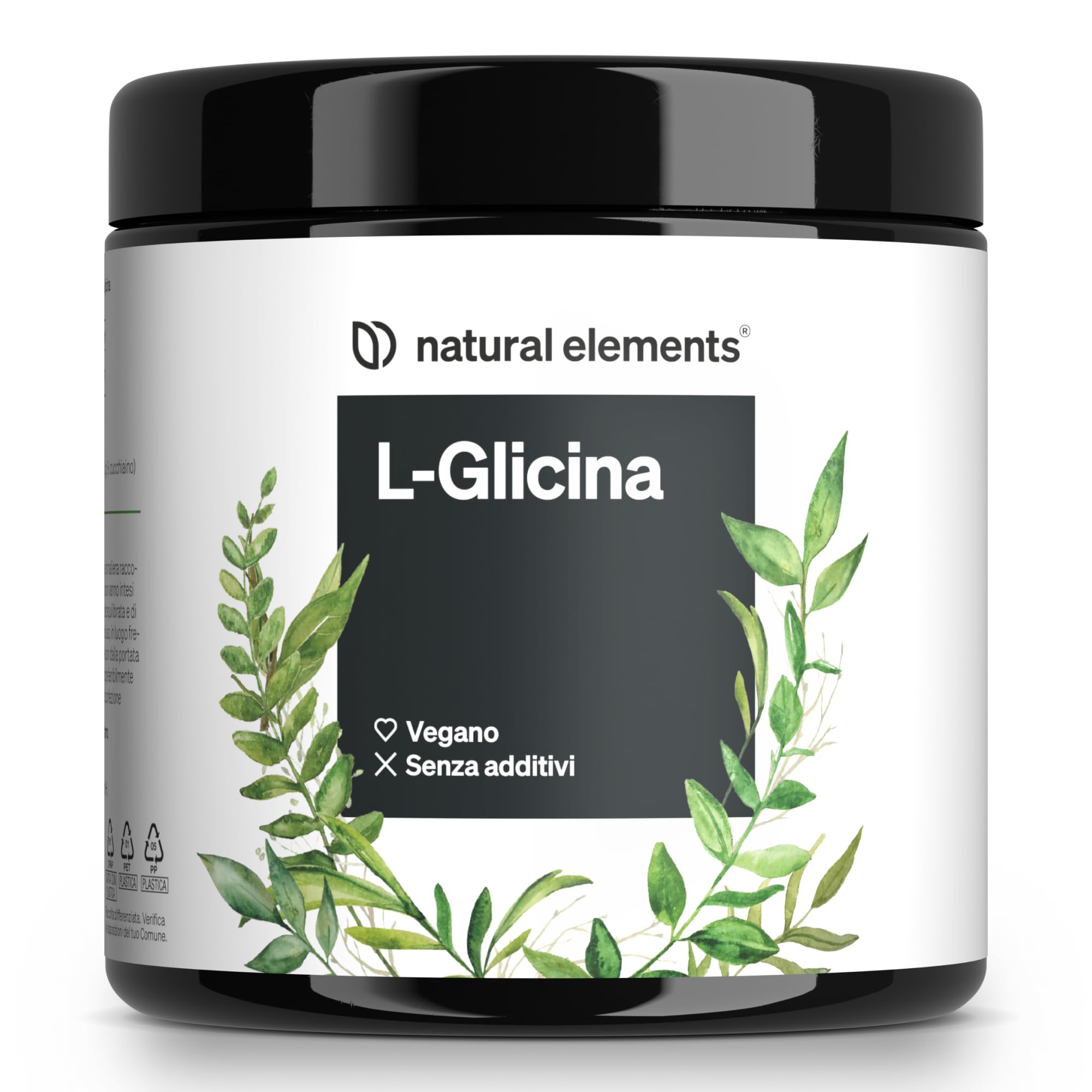 L-Glicina in polvere – 500 g (scorta di 11 mesi) – gusto neutro – vegana, dosaggio ottimale, senza additivi – prodotto e testato in laboratorio in Germania