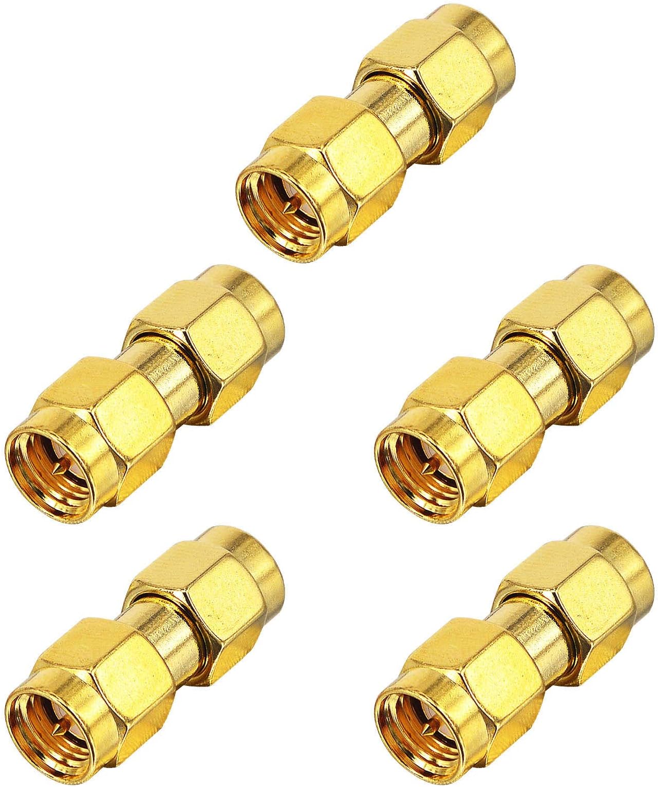 – Boobrie SMA Male to SMA Male Adapter RF Coupler WiFi Antenna Adapter for Router Radio FPV Drones Radio Video Mobile 5-Pack
