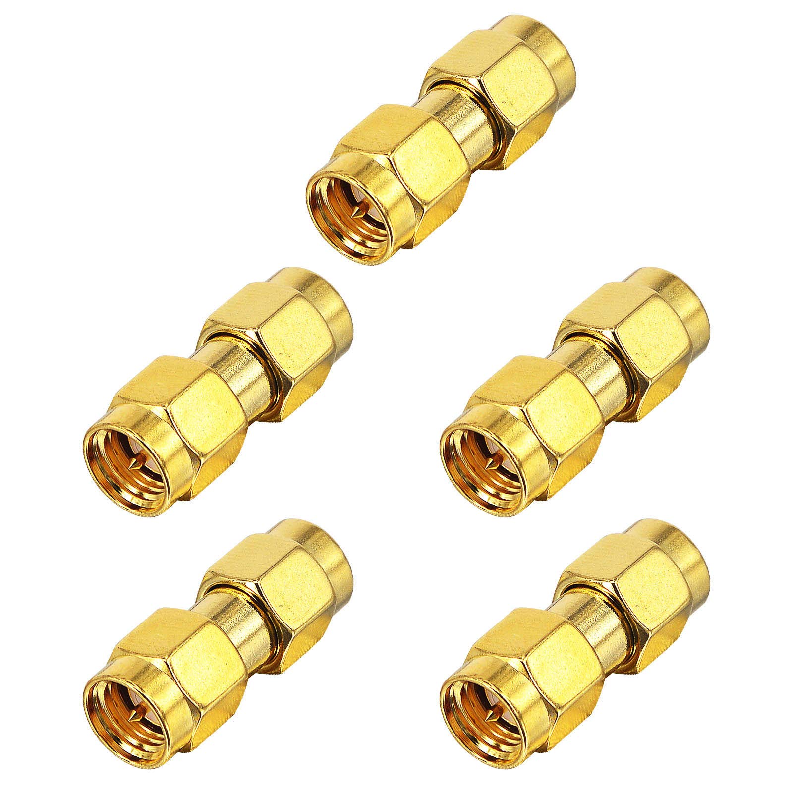 – Boobrie SMA Male to SMA Male Adapter RF Coupler WiFi Antenna Adapter for Router Radio FPV Drones Radio Video Mobile 5-Pack