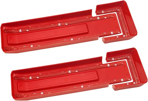 Miniatura 4 de MOEBULB Cubierta de bisagra para puerta trasera de repuesto para Jeep Wrangler JK  Unlimited 2007-2017 rojo 2 unidades