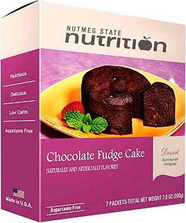 Nutmeg State Nutrition - High Protein Mug Cake Dessert, 12g Protein, 130 Calories, Low Sugar, Low Calorie, 7 Servings Per Box