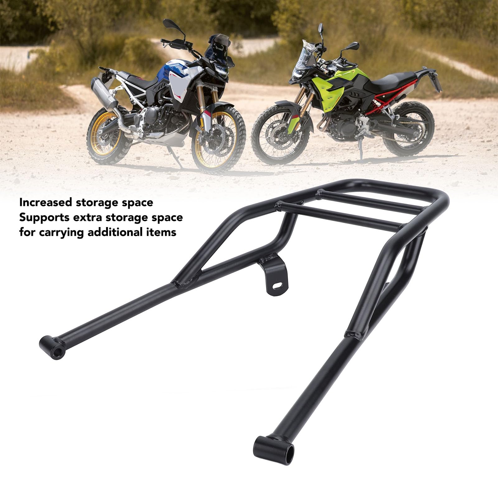 Aramox Portaequipajes Trasero Universal Resistente con Tubo de Hierro de 18 Mm para Motocicletas F900GS 2023-2025