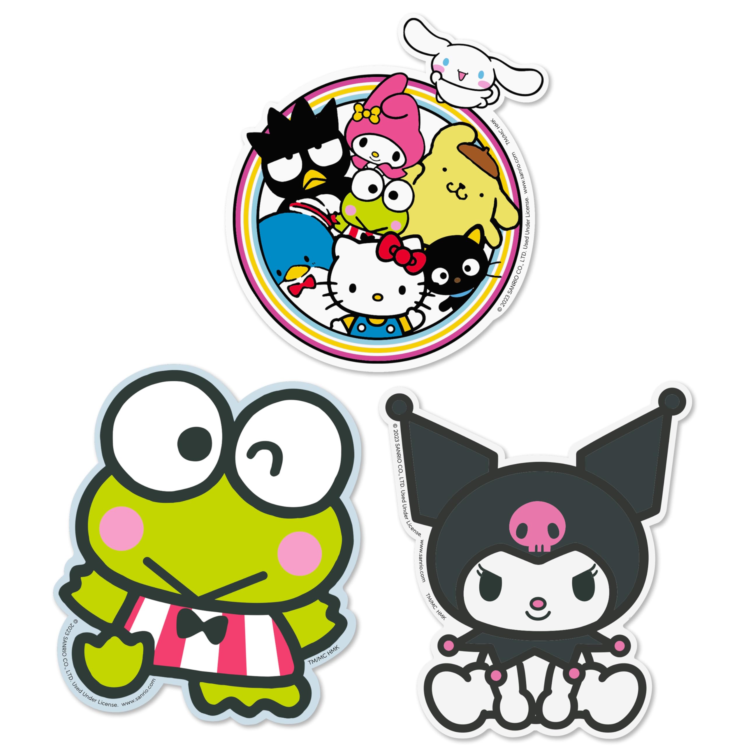 Amazon.com: Hallmark Hello Kitty Pack of 3 Vinyl Stickers for