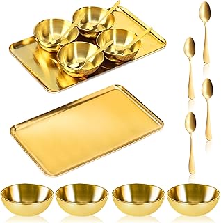 9 piezas de suministros faciales dorados, gra...