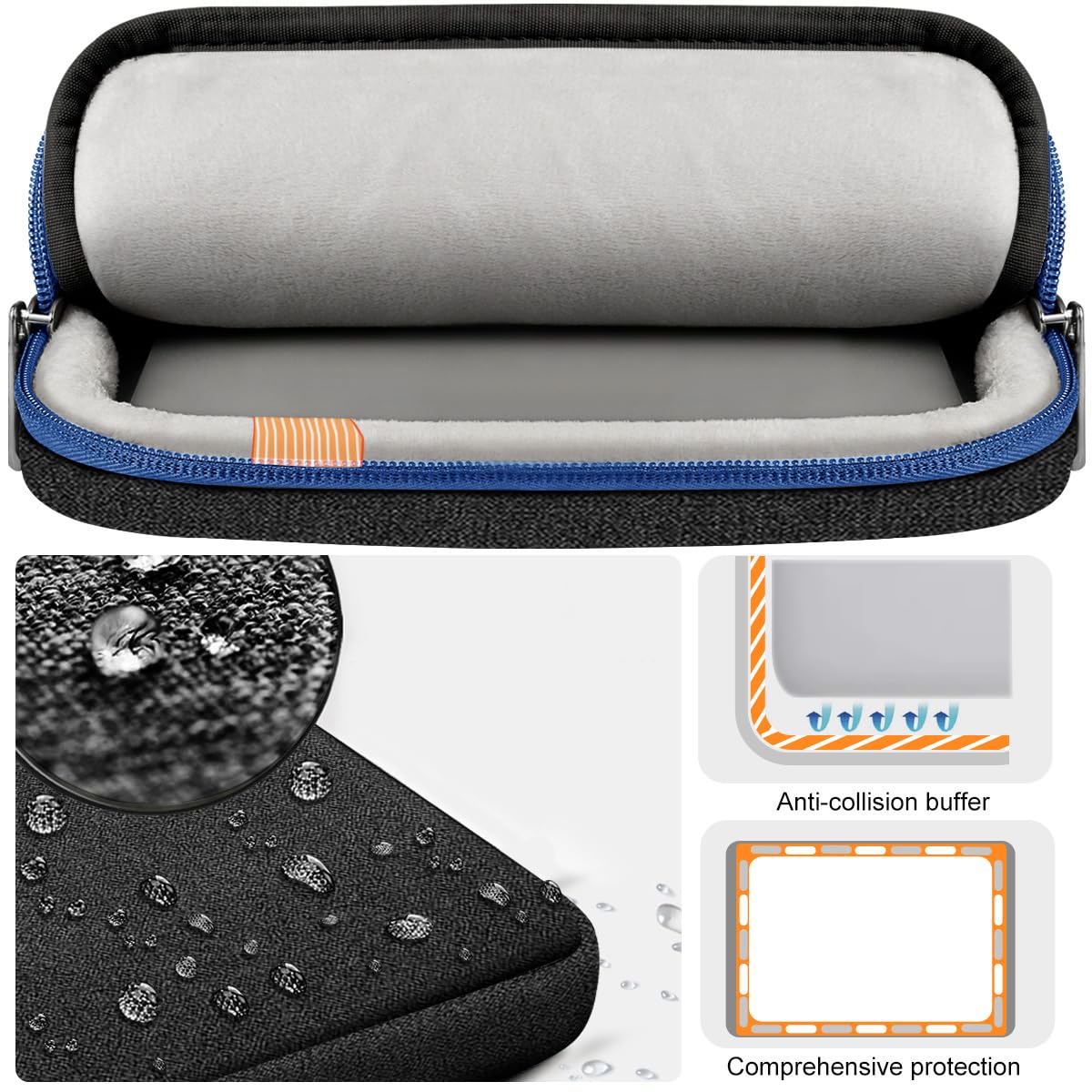 ZINZ Etui na laptopa ZINZ 15 15,6 16 17 cali Wąska teczka z rękawem na najpopularniejsze notebooki 15 "15,6" 16 "17"