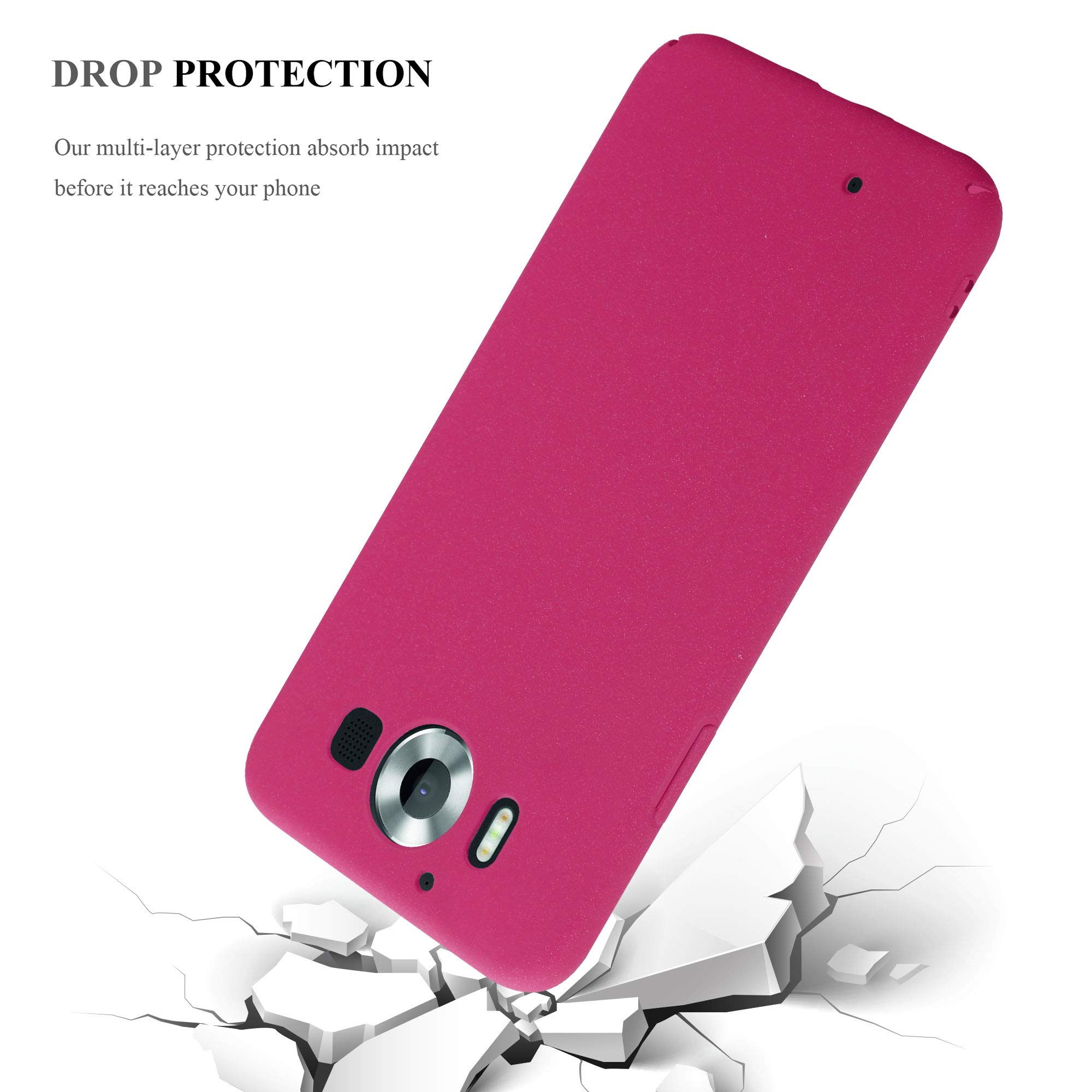 Cadorabo Custodia per Nokia Lumia 950 XL in FROSTY ROSA