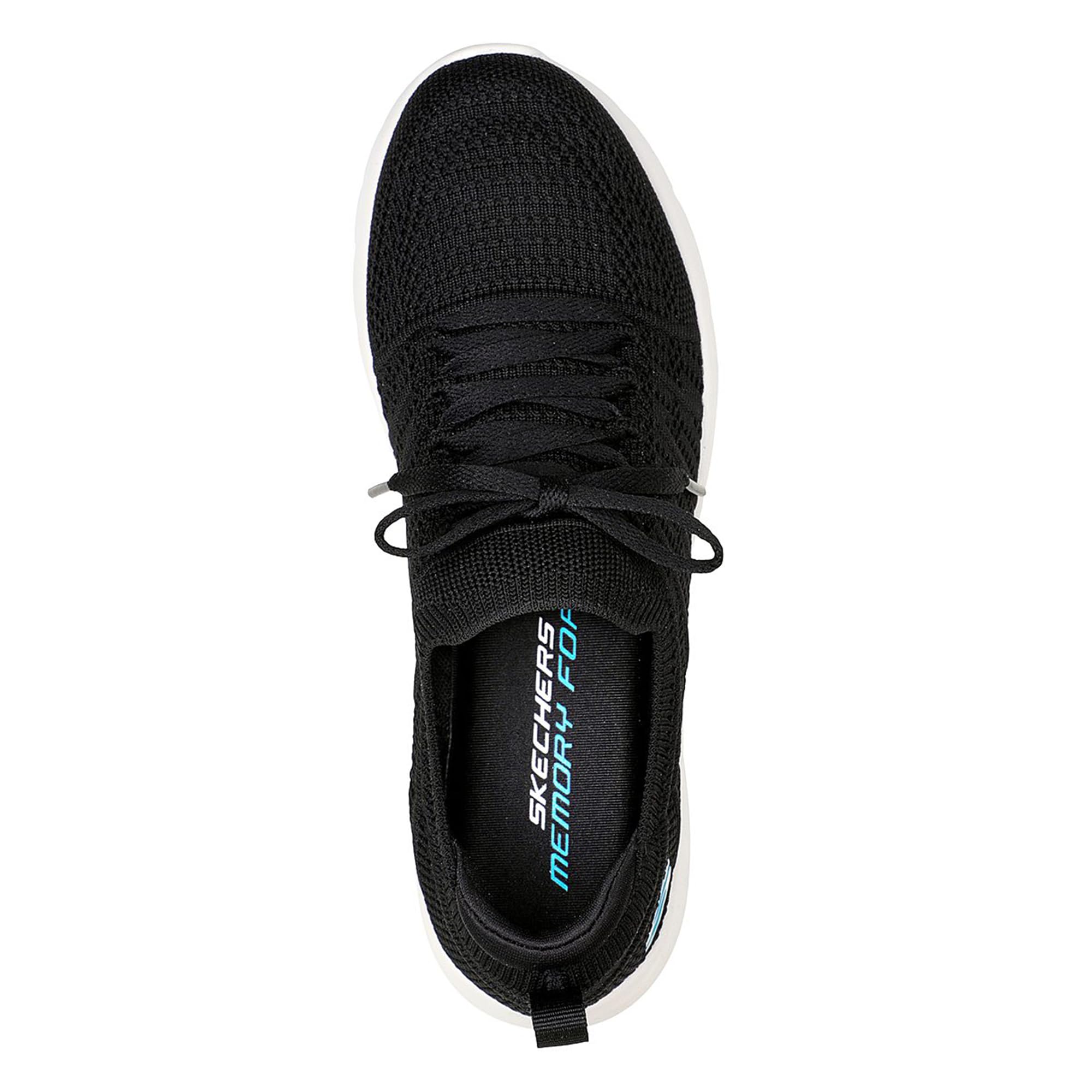 Womens Dynamight 2 Black White Casual Lace Up Shoe-image-14