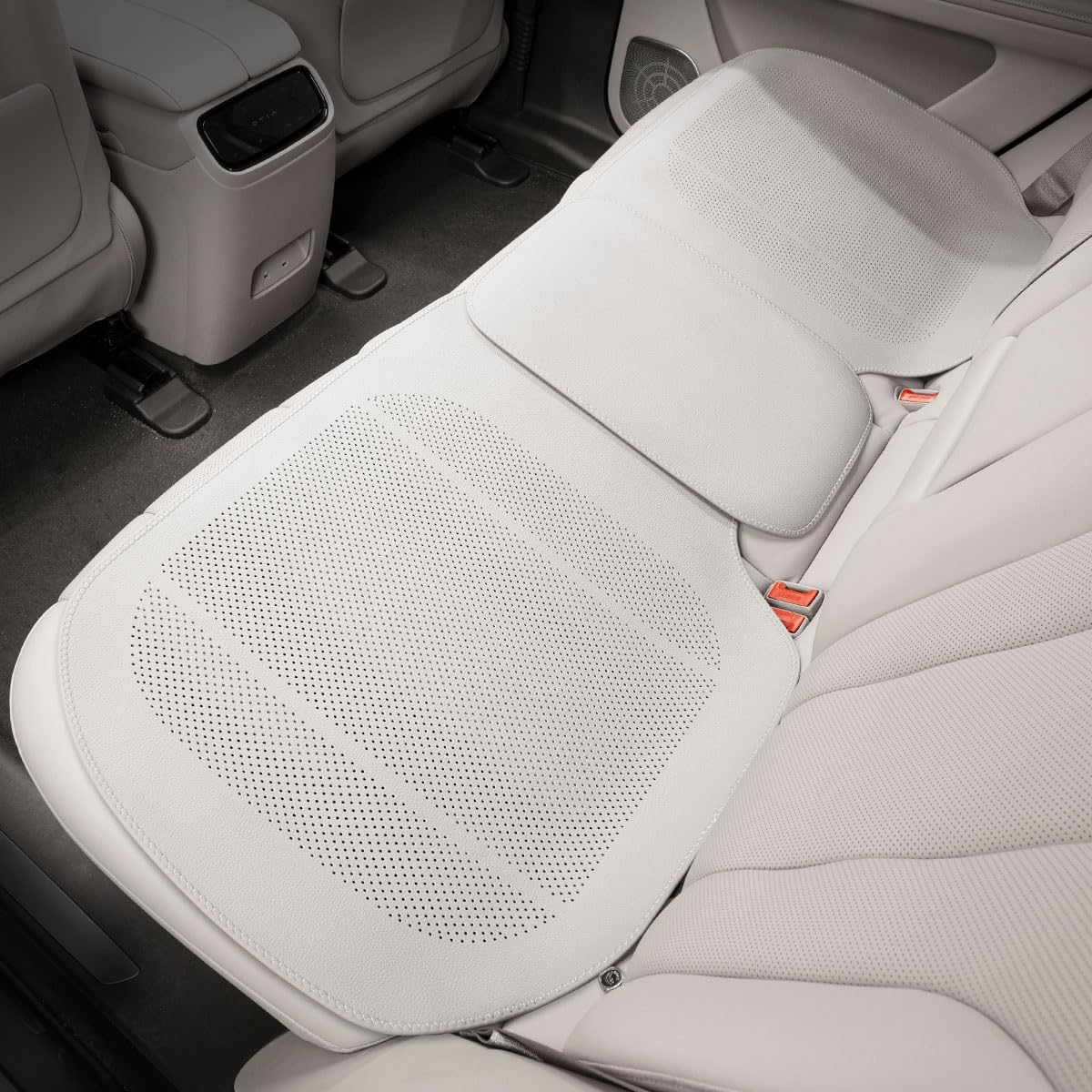 Cuscini per Sedili Auto per Leapmotor B10, Protezioni per Sedili, Antiscivolo, Traspiranti, Adatti a Tutte Le Stagioni, Accessori per Interni,B-White