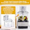 Kit de bol de repuesto para procesador de alimentos DLC-005AGTXT1, incluye: empujador DLC-2014PT1, empujador pequeño DLC-2014SPT1-1, tapa del bol DFP-14NWBCT1, compatible con todos los modelos Cuisinart DFP-14, kit de ensamblaje de bol de 4 piezas 3
