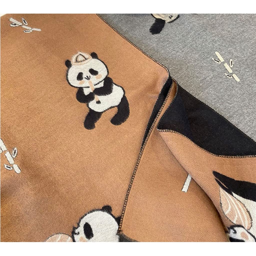 Sciarpa Invernale Femmina calda cotone misto sciarpa autunno inverno donne moda panda sciarpe scialle lungo scialle avvolgente uomo comodo uomo sciarpa Scialli Morbidi