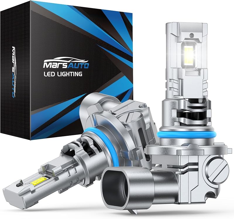 Lâmpadas LED 9005 HB3 Marsauto M3A para farol de neblina, luz branca – Par