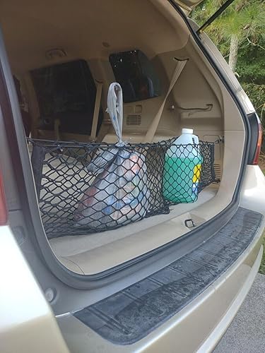 Red de carga organizadora de maletero para Toyota Highlander 2008-2013  Red de carga estilo sobre para SUV de malla premium, organizador de maletero