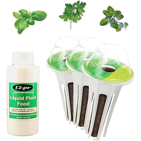 EZ-gro Italian Herb Seed Pod Kit Compatible with Aerogarden Seed Pod Kit - Pre-Seeded Seed Pods (3 Pod)