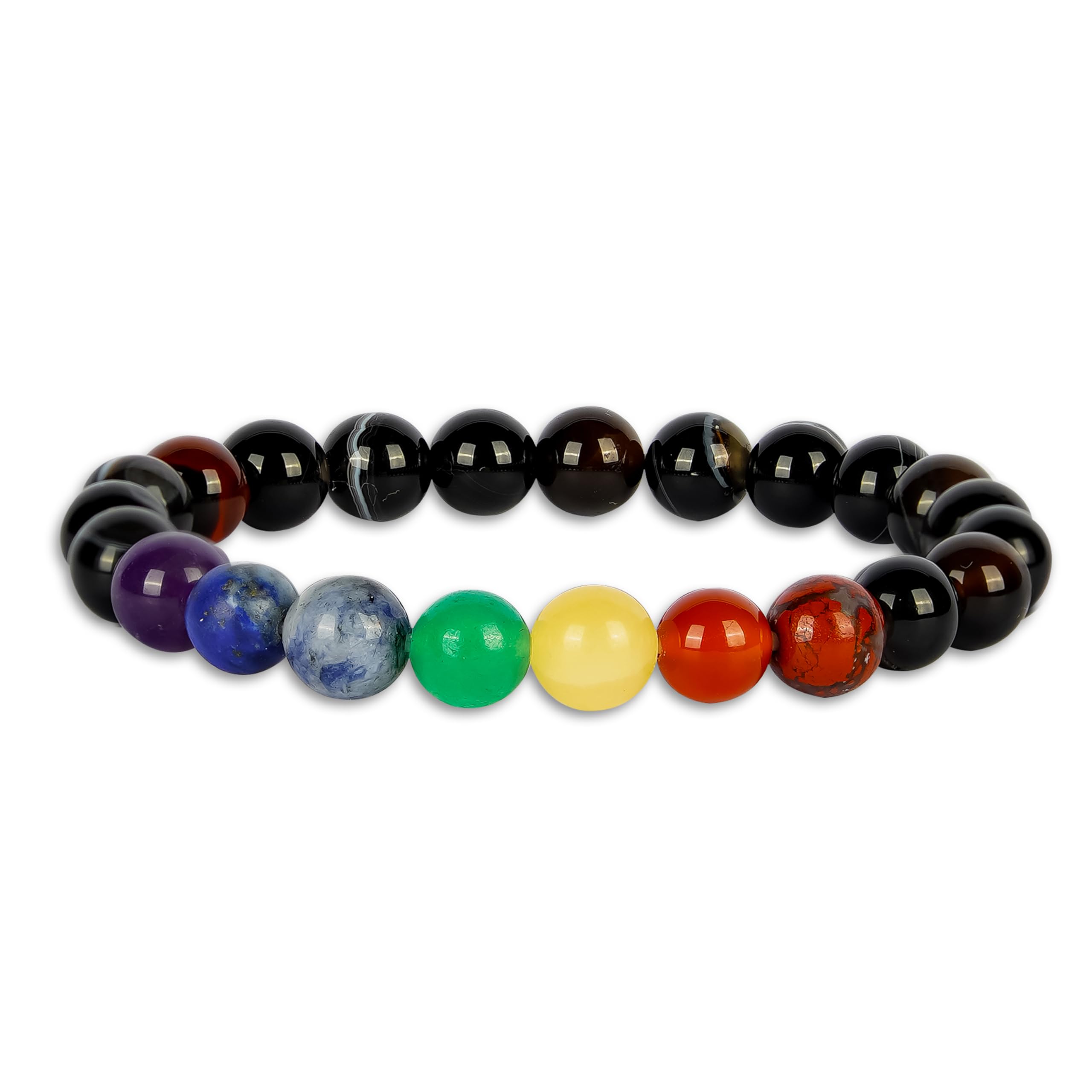 See full amazon price history chart for GEMSMANTRA 7 Chakra Bracelet (Onyx) | With Certificate and Extra Stones | Seven Chakra Healing Stone for Calm and Harmony | 8 mm beads and Stretchable Band GEMSMANTRA 7 Chakra Bracelet (Onyx) | With Certificate and Extra Stones | Seven Chakra Healing Stone for Calm and Harmony | 8 mm beads and Stretchable Band (B0CT5WH37S) Amazon Price History, Amazon Price Tracker