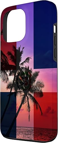 Miniatura 2 de iPhone 13 Pro Max - Bandera de República Dominicana del Océano Tropical - Funda del Orgullo Dominicano